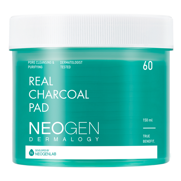 DERMALOGY REAL CHARCOAL PAD 150ML (60 PADS)