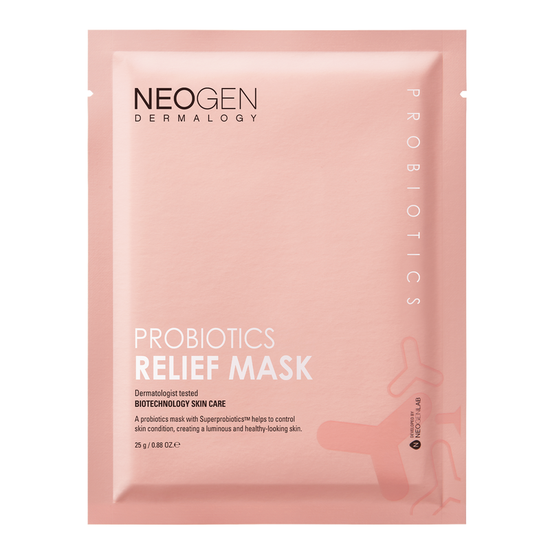 DERMALOGY PROBIOTICS RELIEF MASK (25ML X 5 SHEETS)