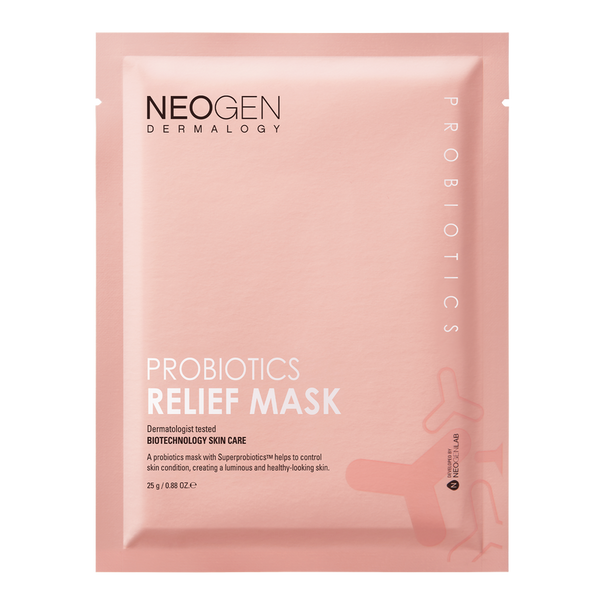 DERMALOGY PROBIOTICS RELIEF MASK (25ML X 5 SHEETS)