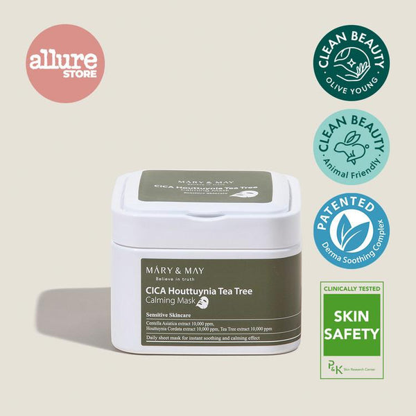 Cica Houttuynia Cordata Tea Tree Calming Mask Pack - 30 Sheets