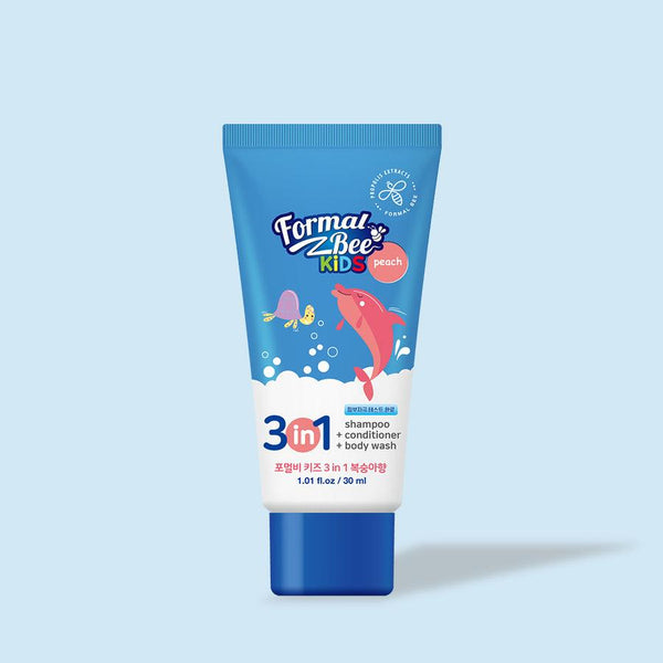 Shampoo Conditioner Body Wash 3 In 1 Peach 30ml