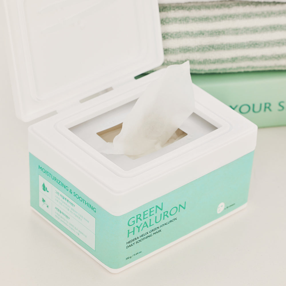 Hedera Helix Green Hyaluron Daily Soothing Mask 30 Pcs