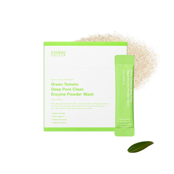 Green Tomato Deep Pore Clean Enzyme Powder Wash 1.5gx10ea