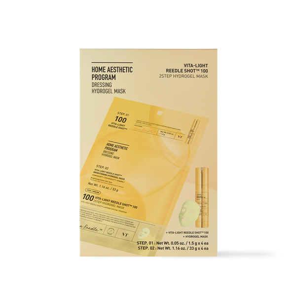 VITA-LIGHT Reedle Shot 100 2STEP Hydrogel Mask 4ea