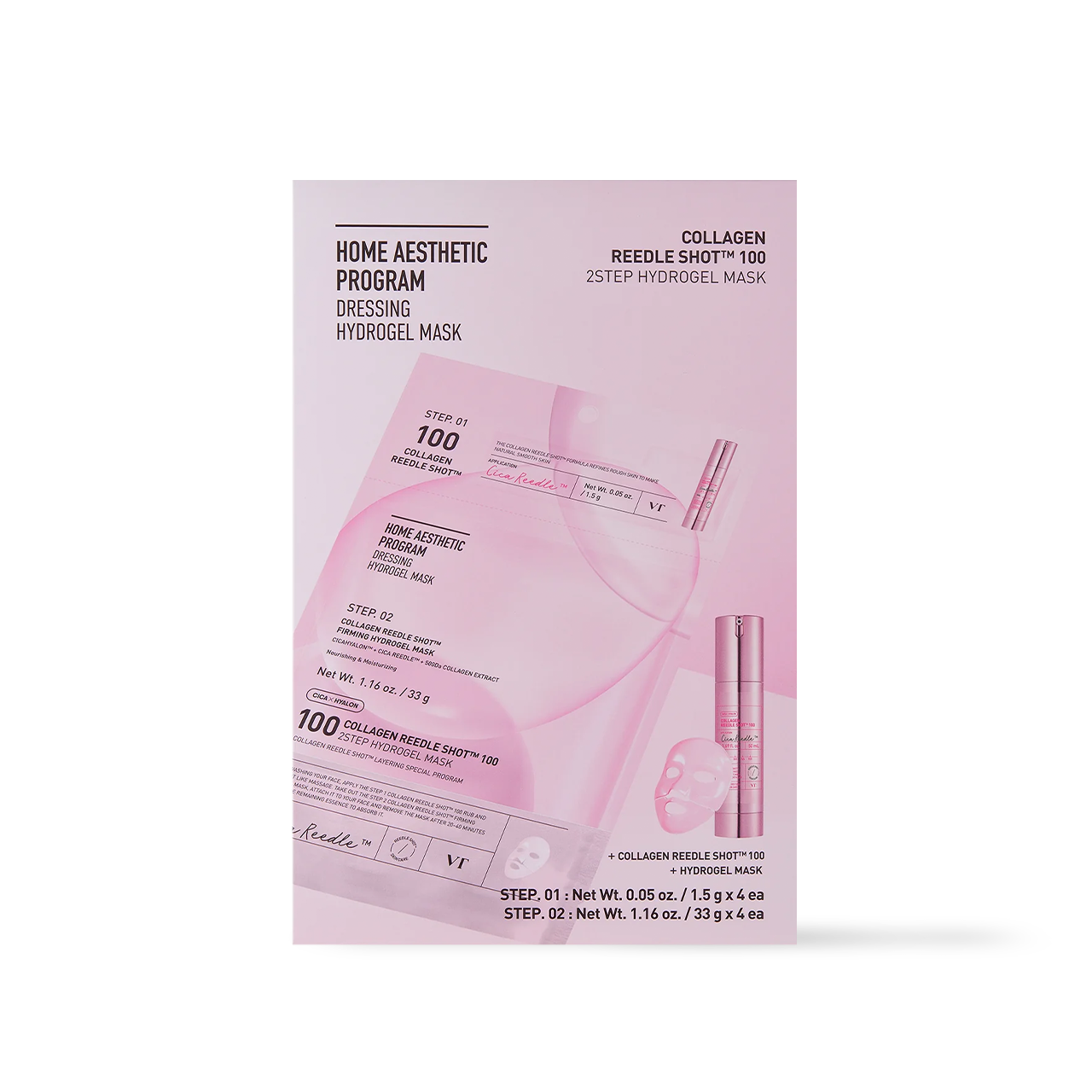 COLLAGEN Reedle Shot 100 2STEP Hydrogel Mask 4ea