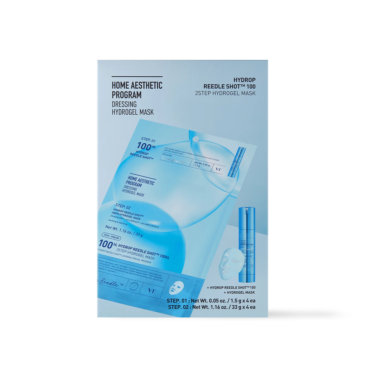 HYDROP Reedle Shot 100hl 2STEP Hydrogel Mask - 2type