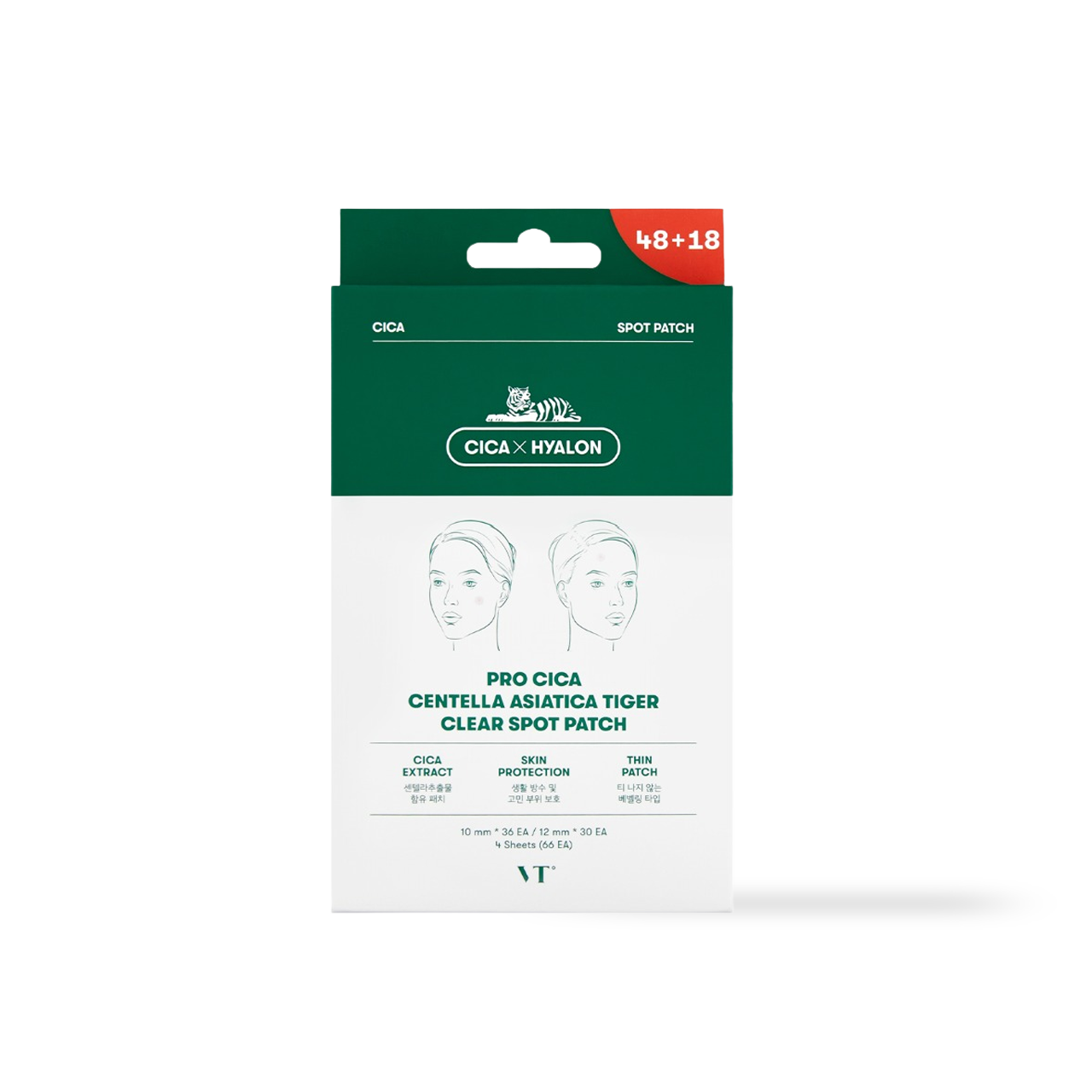 PRO CICA Centella Asiatica Tiger Clear Spot Patch 66ea